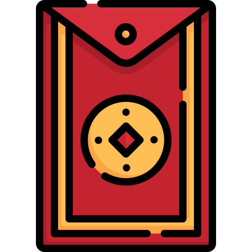 czerwona koperta Special Lineal color ikona