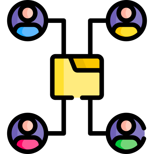 Shared folder Special Lineal color icon