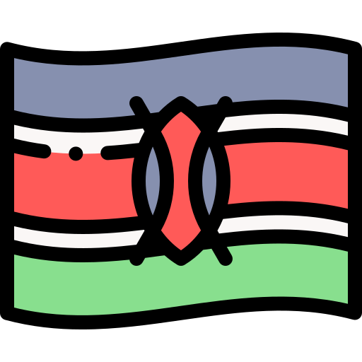 Kenya Detailed Rounded Lineal color icon