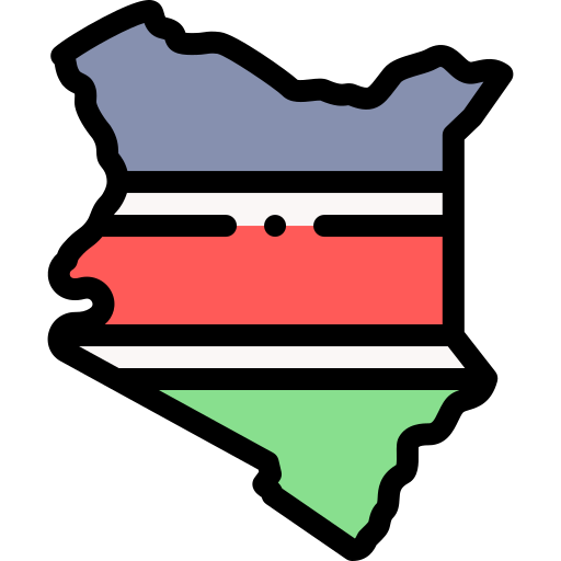 Kenya Detailed Rounded Lineal color icon