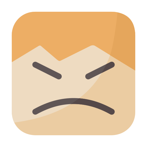 Angry face Generic Flat icon