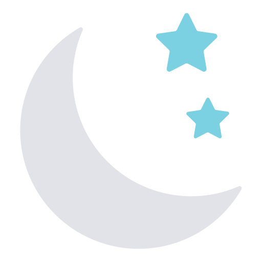 luna crescente Generic Flat icona