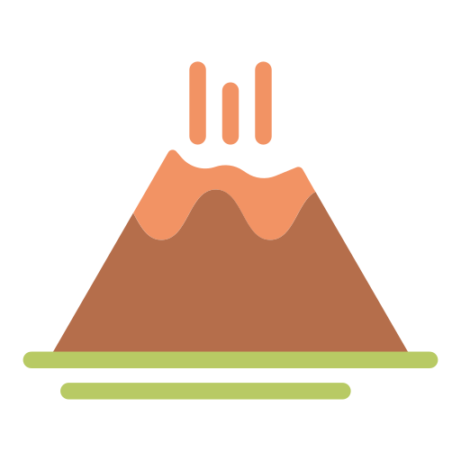 vulkaan Generic Flat icoon