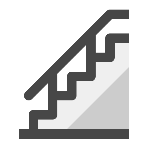escaliers Generic Outline Color Icône
