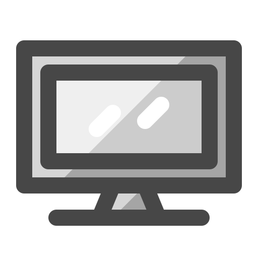 tv 화면 Generic Outline Color icon