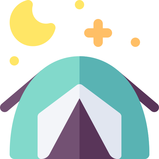 Tent Basic Rounded Flat icon