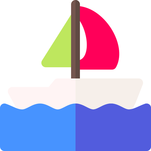 segelboot Basic Rounded Flat icon