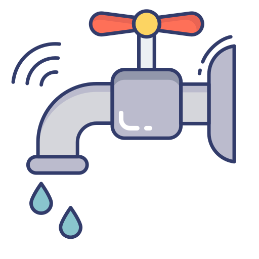 Water faucet Dinosoft Lineal Color icon