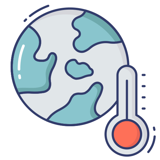 Global warming Dinosoft Lineal Color icon