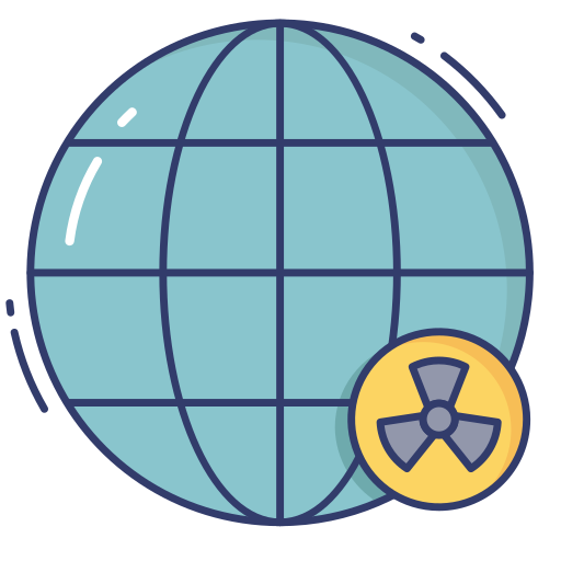 World globe Dinosoft Lineal Color icon