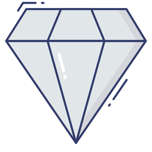 diamante Dinosoft Lineal Color Ícone