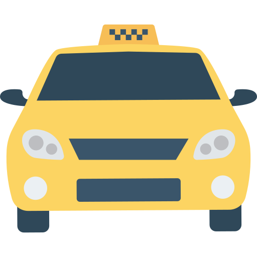 タクシー Dinosoft Flat icon