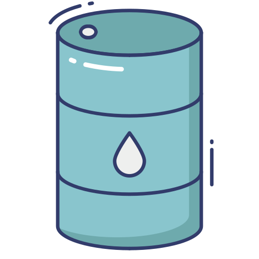 barril de petróleo Dinosoft Lineal Color icono