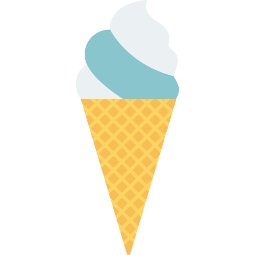 cucurucho de helado Dinosoft Flat icono