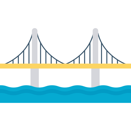 Bridge Dinosoft Flat icon