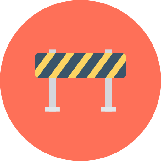 도로 장벽 Dinosoft Circular icon