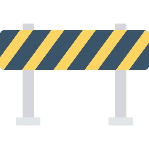 barrera vial Dinosoft Flat icono