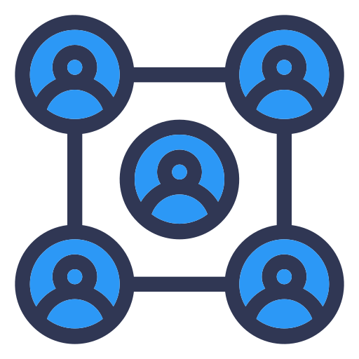 네트워킹 Generic Blue icon