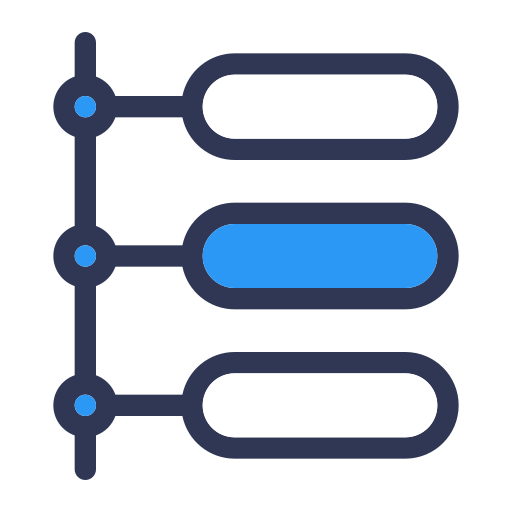 Timeline Generic Blue icon