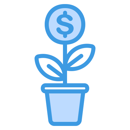 wzrost pieniędzy Generic Blue ikona