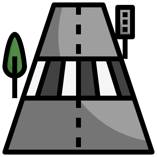 横断歩道 Surang Lineal Color icon