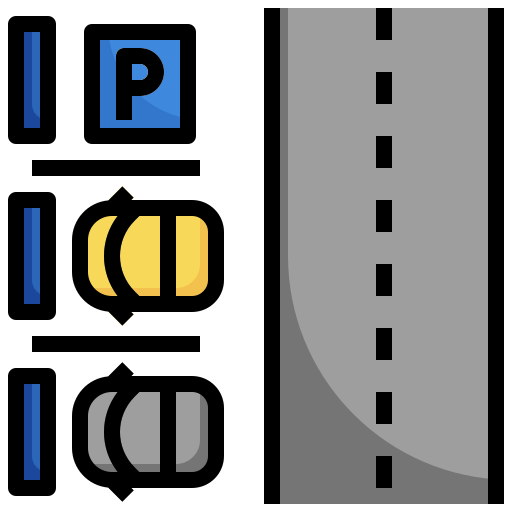 駐車場 Surang Lineal Color icon