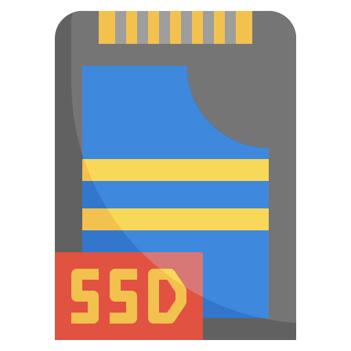 Solid state drive Surang Flat icon