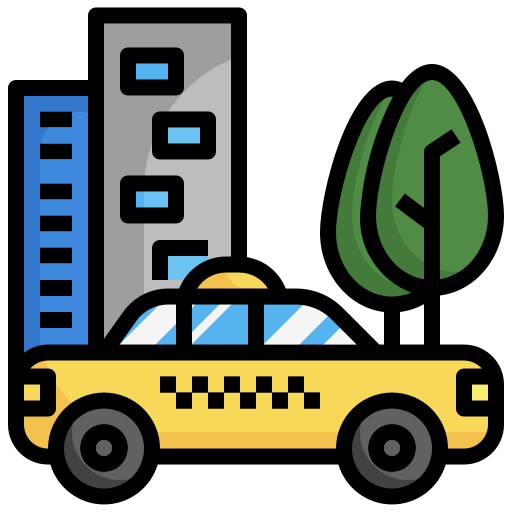 택시 Surang Lineal Color icon