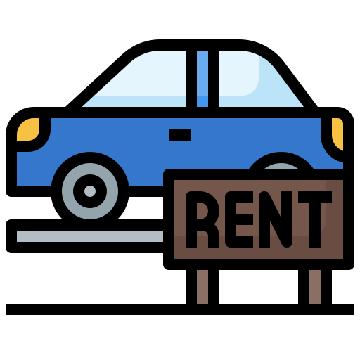 Car rental Surang Lineal Color icon