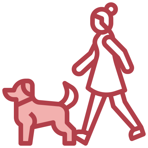 개 산책 Surang Red icon