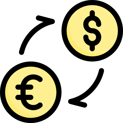 wymiana walut Generic Outline Color ikona
