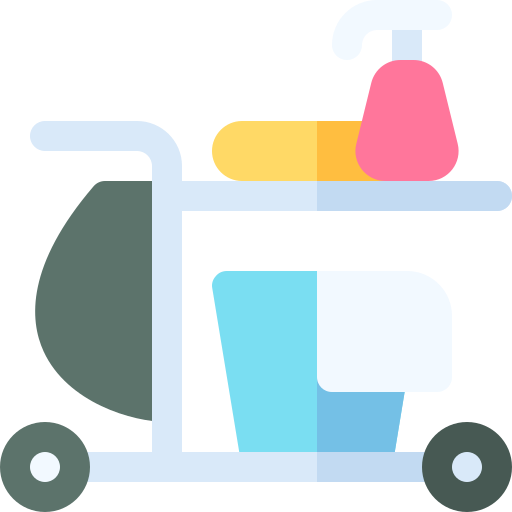 Cleaning cart Basic Rounded Flat icon