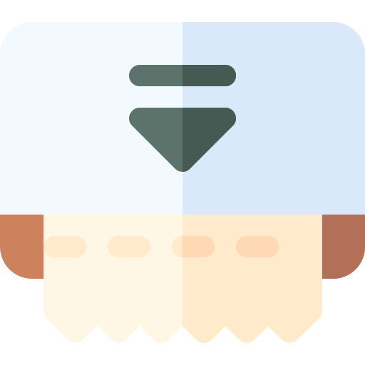 keukenpapier Basic Rounded Flat icoon