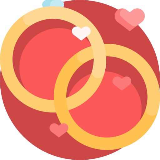 Marriage Detailed Flat Circular Flat icon