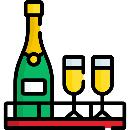 kieliszek do szampana Special Lineal color ikona