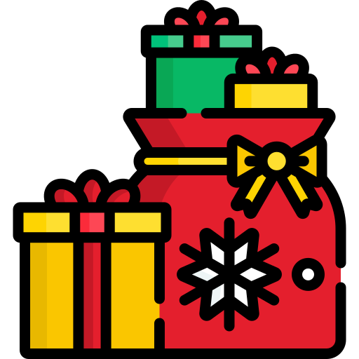 bolsa de navidad Special Lineal color icono