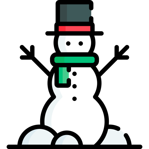Snowman Special Lineal color icon