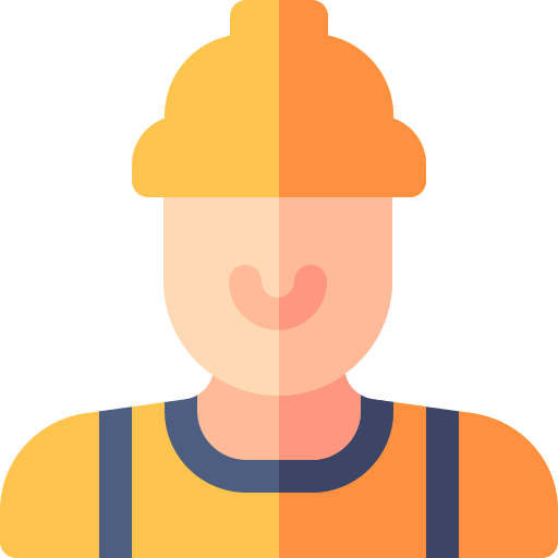 Laborer Basic Rounded Flat icon