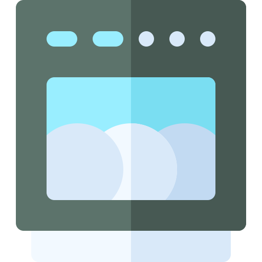 Dishwasher Basic Rounded Flat icon