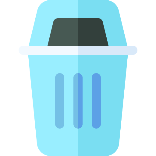 Garbage can Basic Rounded Flat icon
