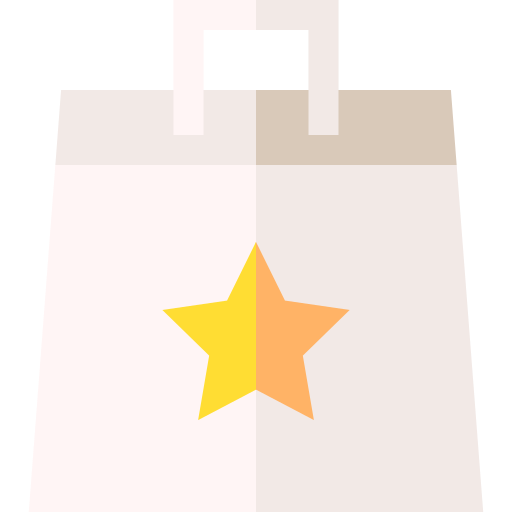 Shopping bag Basic Straight Flat icon