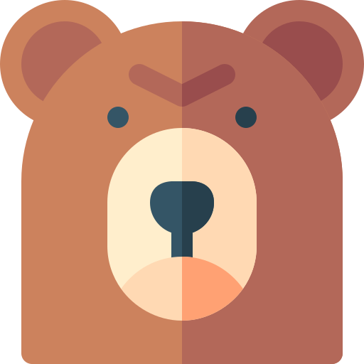 Bear Basic Rounded Flat icon