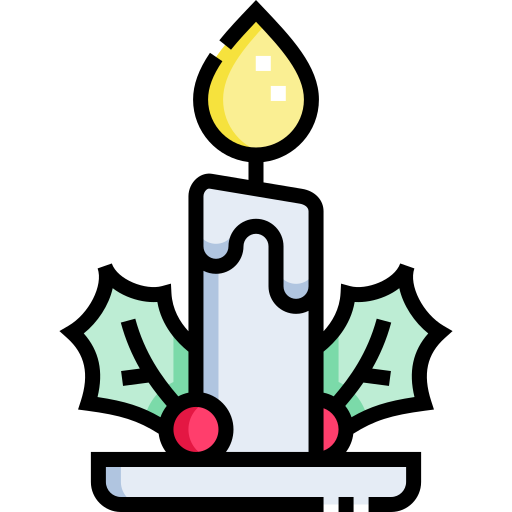 Candle Detailed Straight Lineal color icon
