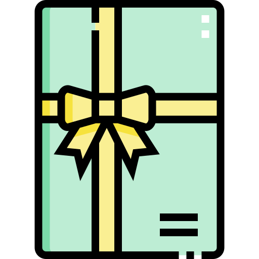 pudełko na prezent Detailed Straight Lineal color ikona