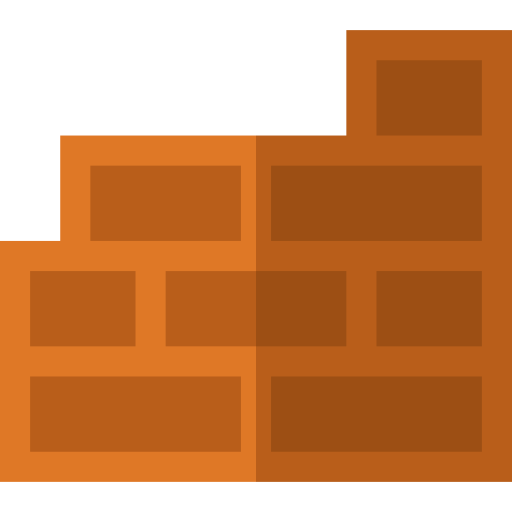 muro di mattoni Basic Straight Flat icona