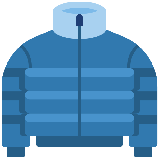 Puffer coat Generic Blue icon