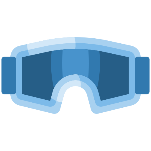 Ski goggles Generic Blue icon