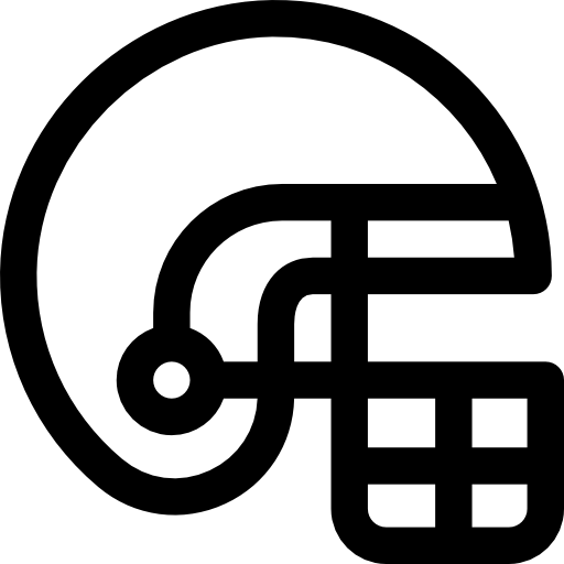 미식 축구 Basic Rounded Lineal icon