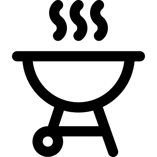 Barbecue Basic Rounded Lineal icon