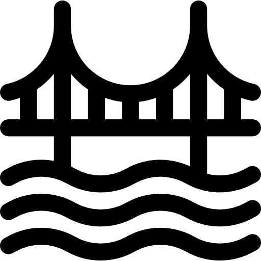 ゴールデンゲートブリッジ Basic Rounded Lineal icon